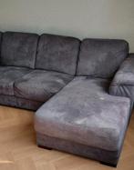Grote grijze hoekbank met chaise longue 250 x 270, Ophalen, Gebruikt, Hoekbank, 300 cm of meer