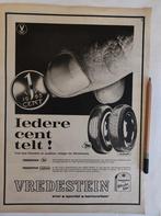 Vredestein banden advertentie uit 1966, Verzamelen, Merken en Reclamevoorwerpen, Ophalen of Verzenden, Gebruikt, Overige typen