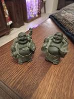 Set van 2 lachende Boeddha beeldjes, Ophalen of Verzenden