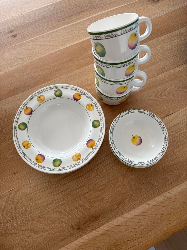 Country lifestyle melamine/camping servies, Ophalen of Verzenden, Zo goed als nieuw