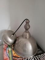 Industriële hanglamp - Geborsteld metaal, 50 tot 75 cm, Ophalen of Verzenden, Zo goed als nieuw, Metaal