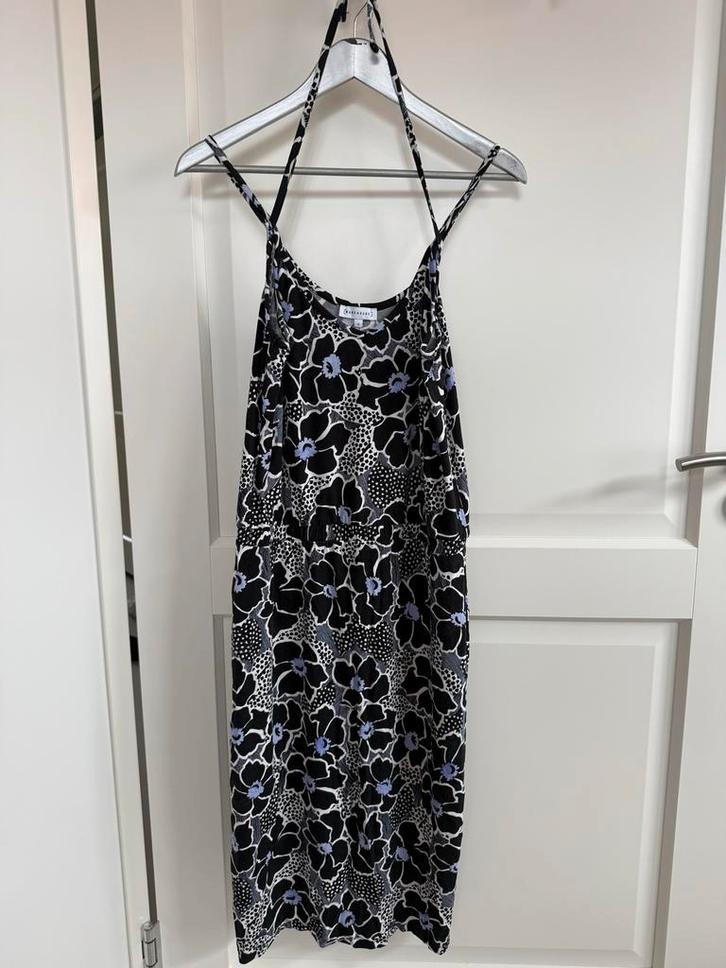 Warehouse jurk met spaghettibandjes, Kleding | Dames, Jurken, Zo goed als nieuw, Maat 38/40 (M), Zwart, Knielengte, Ophalen of Verzenden