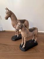 Set houten paarden, Antiek en Kunst, Kunst | Beelden en Houtsnijwerken, Ophalen of Verzenden
