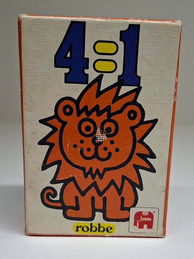 4=1 Kleuterkwartet (Robbe) uit 1970., Verzamelen, Speelkaarten, Jokers en Kwartetten, Ophalen of Verzenden, Gebruikt, Kwartet(ten)
