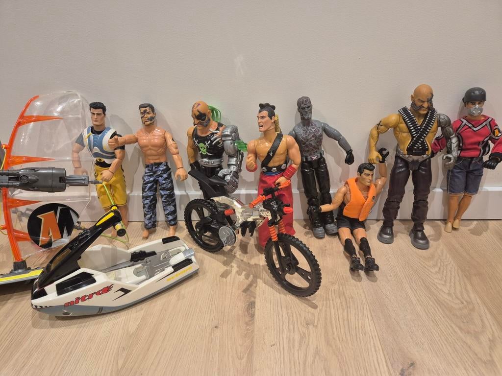 Action man set met verschillende actionman en auto, Eén persoon