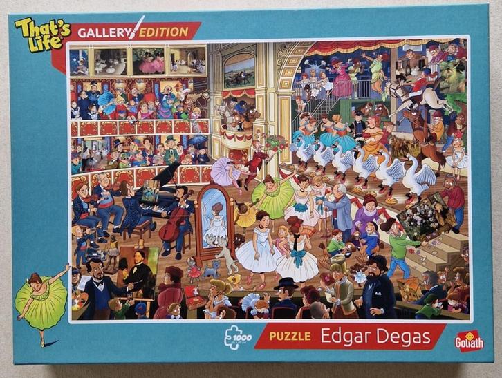 Puzzel Edgar Degas - 1.000 stukjes - Compleet, Hobby en Vrije tijd, Denksport en Puzzels, Zo goed als nieuw, 500 t/m 1500 stukjes