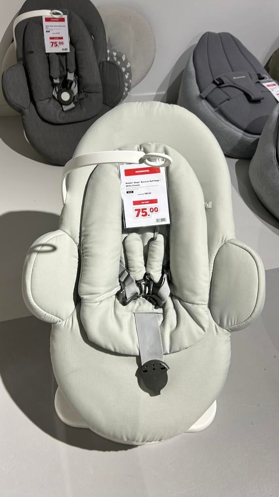 Showmodel Stokke Steps bouncer soft sage, Verstelbaar, Nieuw, Wipstoel, Ophalen