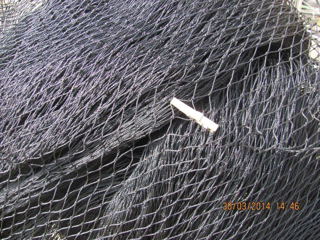 Zwart visnet maas 3cm kunststof, Info@alletouw.nl, Nieuw, Ophalen of Verzenden, Trekwei 13