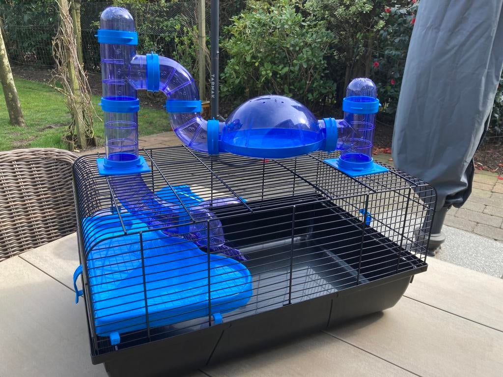 Beeztees Knaagdierenkooi - 58x38x29 cm, Dieren en Toebehoren, Kooi, Minder dan 75 cm, Zo goed als nieuw, Ophalen