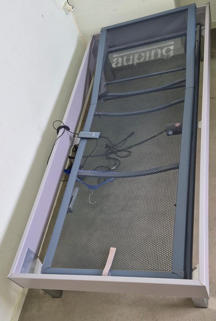 Eenpersoonsbed met Auping elektrische spiraalbode, Huis en Inrichting, Slaapkamer | Bedden, Ophalen