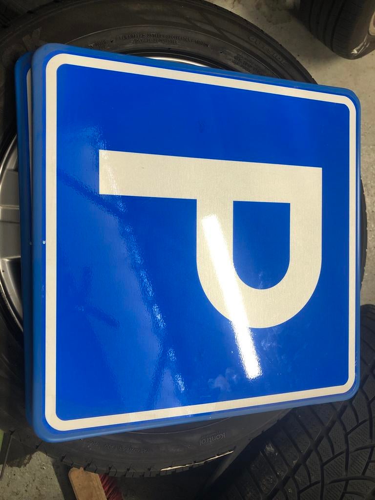4x proffesionele verkeers borden Parkeren, Ophalen of Verzenden, Nieuw