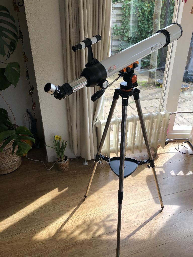 Pixetool telescoop 525x vergroting, Ophalen, Lenzentelescoop (refractor), Met statief, Zo goed als nieuw