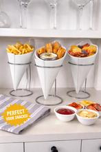 Snack Serveerset: 3 puntzakken met houders, Ophalen of Verzenden, Nieuw