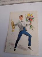 EEN VROLIJKE. JONGEN MET BLOEMEN, Ophalen of Verzenden, 1960 tot 1980, Kinderen