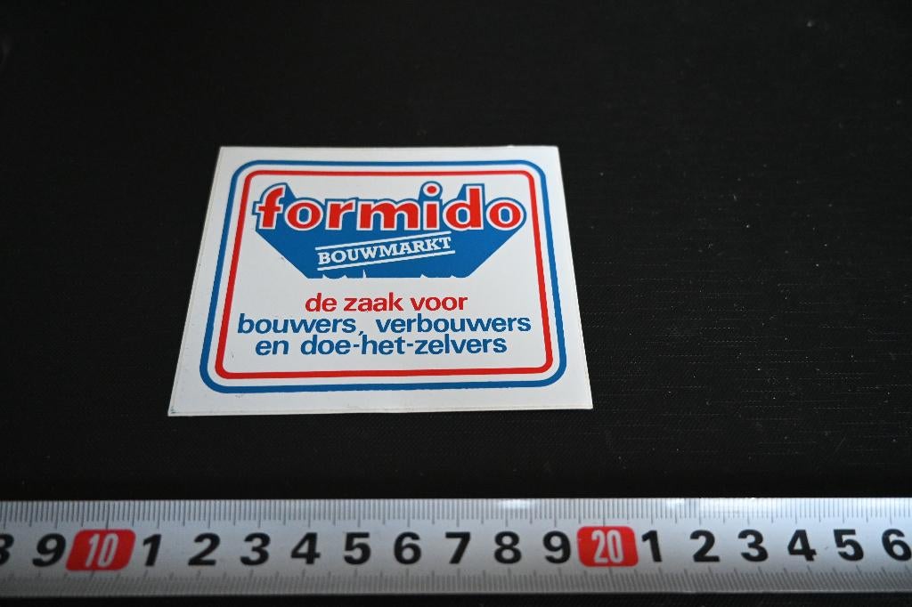 sticker FORMIDO bouwmarkt de zaak voor bouwers doe het zelf*, Ophalen, Zo goed als nieuw