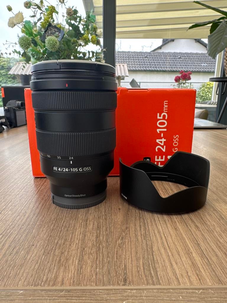 Sony FE 24-105mm F4 G OSS lens met doos, Audio, Tv en Foto, Fotografie | Lenzen en Objectieven, Ophalen, Zo goed als nieuw, Standaardlens