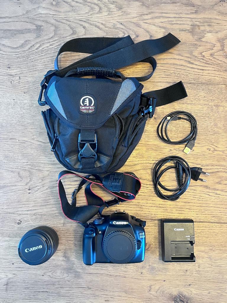Canon EOS 1100D + 18-55mm lens, Ophalen of Verzenden, Zo goed als nieuw, Canon, Minder dan 4 keer