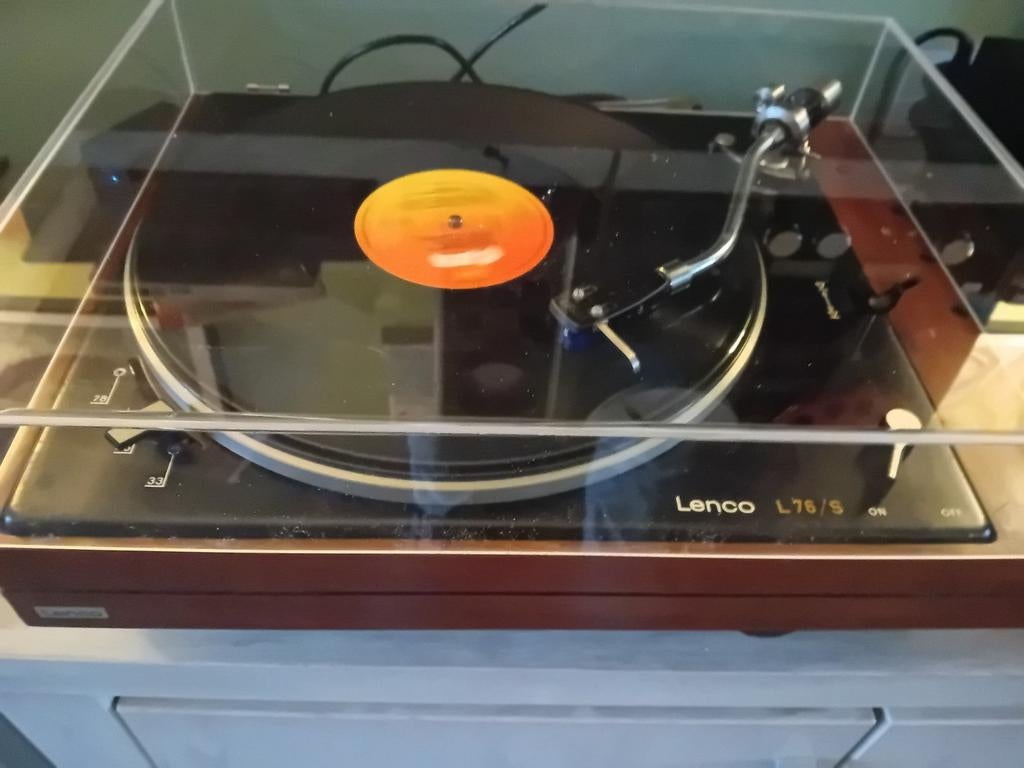 Lenco L 76 /S arm. Gereviseerd !Ortofon blue element, Audio, Tv en Foto, Platenspelers, Refurbished, Pitch-regelaar, Platenspeler