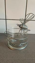 Vaas met bromvlieg metaal vlieg design bij, Overige materialen, Overige kleuren, Ophalen of Verzenden, Zo goed als nieuw