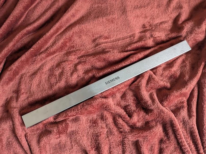 Siemens greeplijst RVS - voor 60cm afzuigkap - ongebruikt, Ophalen of Verzenden, Nieuw, 200 tot 400 m³ per uur, Vlakschermkap