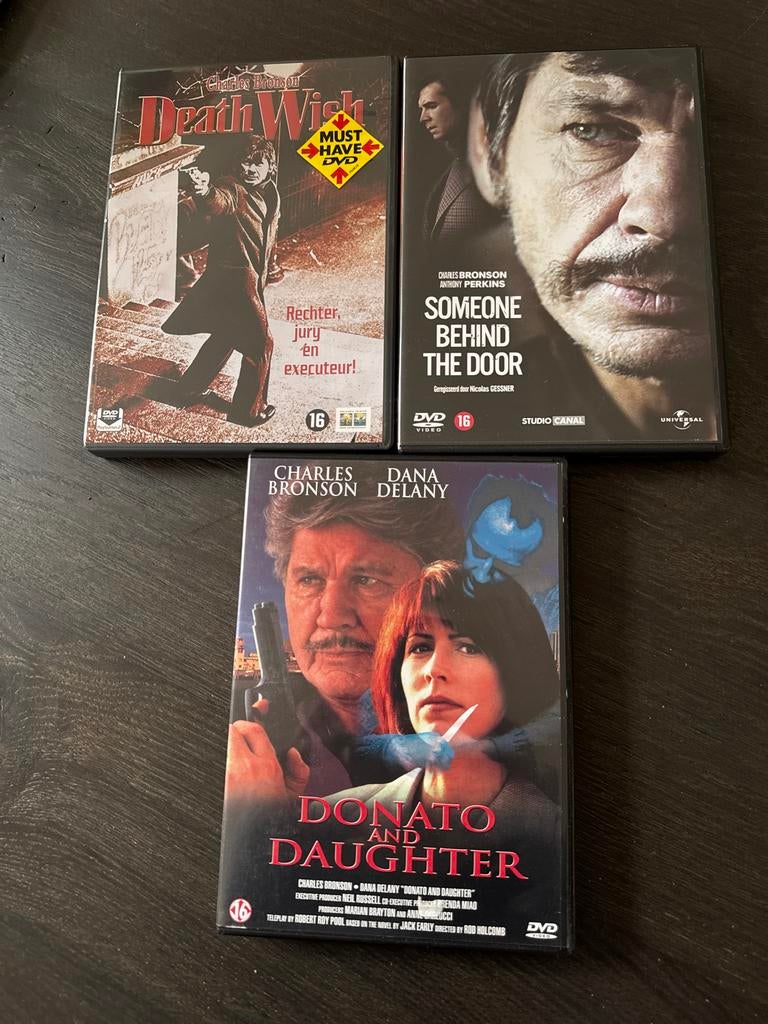 3 Charles Bronson DVD's: Death Wish, Someone Behind the Door, Cd's en Dvd's, Vanaf 16 jaar, Ophalen of Verzenden, Zo goed als nieuw