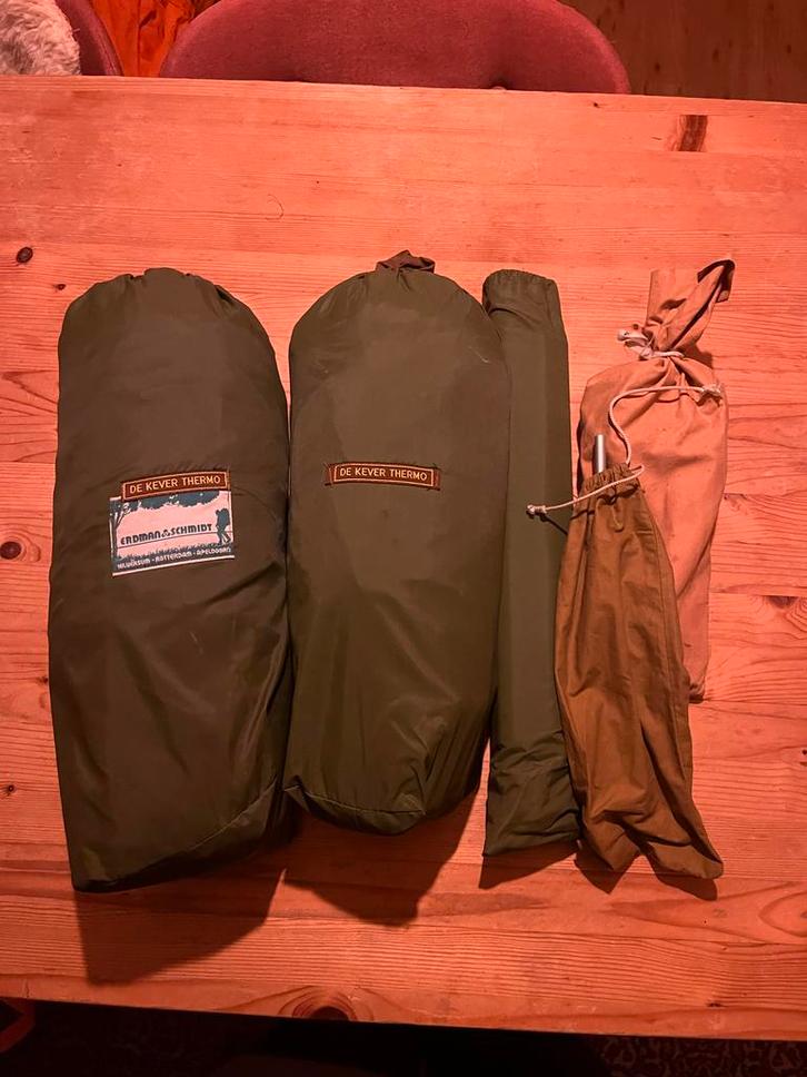 Erdman Schmidt Kever Thermo tent + origineel vlaggetje, Caravans en Kamperen, Tenten, tot en met 2, Gebruikt, Ophalen of Verzenden