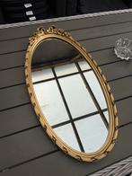 Ovale spiegel met gouden barok lijst - Pieterman Inter Art, Antiek en Kunst, Antiek | Spiegels, Ophalen, Ovaal, Minder dan 50 cm
