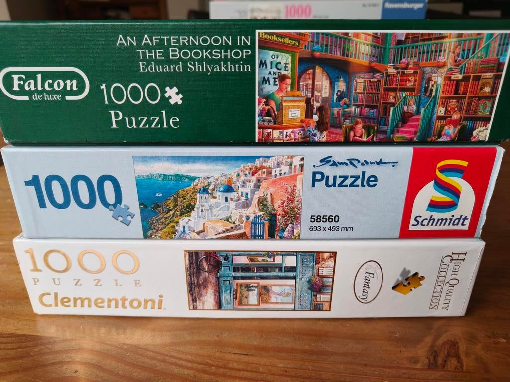Legpuzzels 1000 stukjes, Hobby en Vrije tijd, Denksport en Puzzels, Ophalen of Verzenden, 500 t/m 1500 stukjes, Zo goed als nieuw