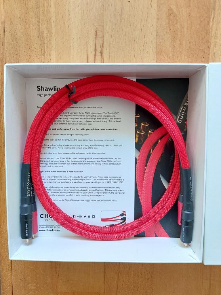 Chord Shawline interlink 1 meter, Audio, Tv en Foto, Audiokabels en Televisiekabels, Ophalen of Verzenden, Zo goed als nieuw, Minder dan 2 meter