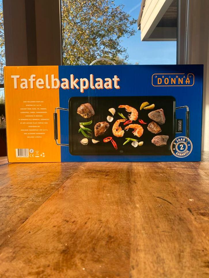 Prima Donna Tafelbakplaat, Huis en Inrichting, Keuken | Keukenbenodigdheden, Nieuw, Overige typen, Overige merken, Metaal, Zwart