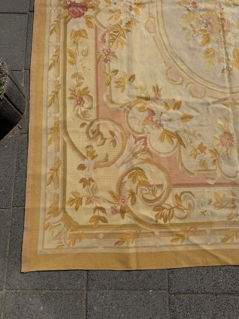 Antiek frankrijk Tapijt aubusson ( Antique Carpet) 307x235cm, Gebruikt, Overige kleuren, Wol, 200 cm of meer