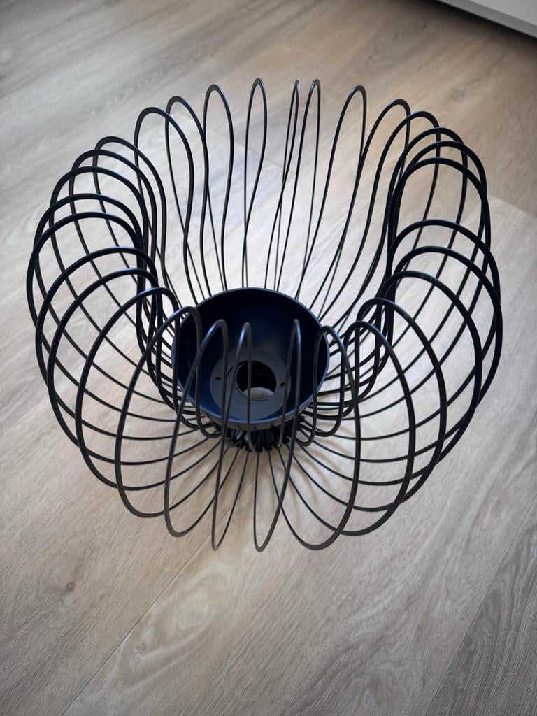 IKEA KALLFRONT Lampenkap, Gebruikt, Zwart, Rond, Ophalen of Verzenden