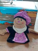 Leuke paarse handpop, knuffelpop zwarte Piet, Diversen, Sinterklaas, Ophalen of Verzenden, Zo goed als nieuw