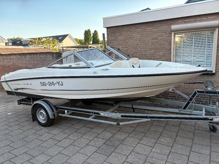Bayliner 175 bowrider –mooie speedboot –trailer –vaarklaar, Watersport en Boten, Speedboten, Zo goed als nieuw, 3 tot 6 meter
