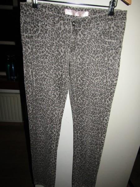 F1657 CLCT Super Luscious Dnm mt L jeans army grijs animal, Verzenden, Maat 42/44 (L), CLCT, Zo goed als nieuw