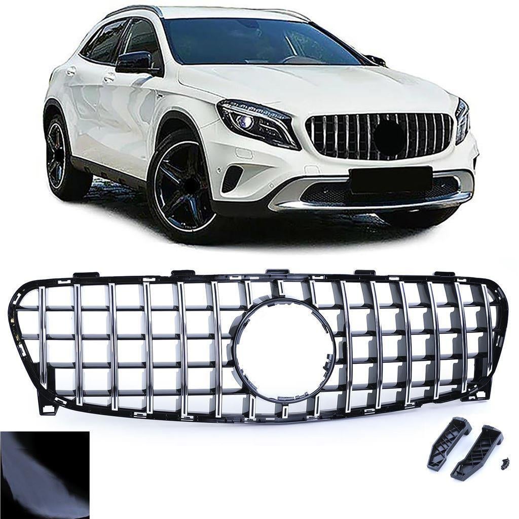 Grill Zwart Chrome Voor Mercedes GLA X156 Facelift