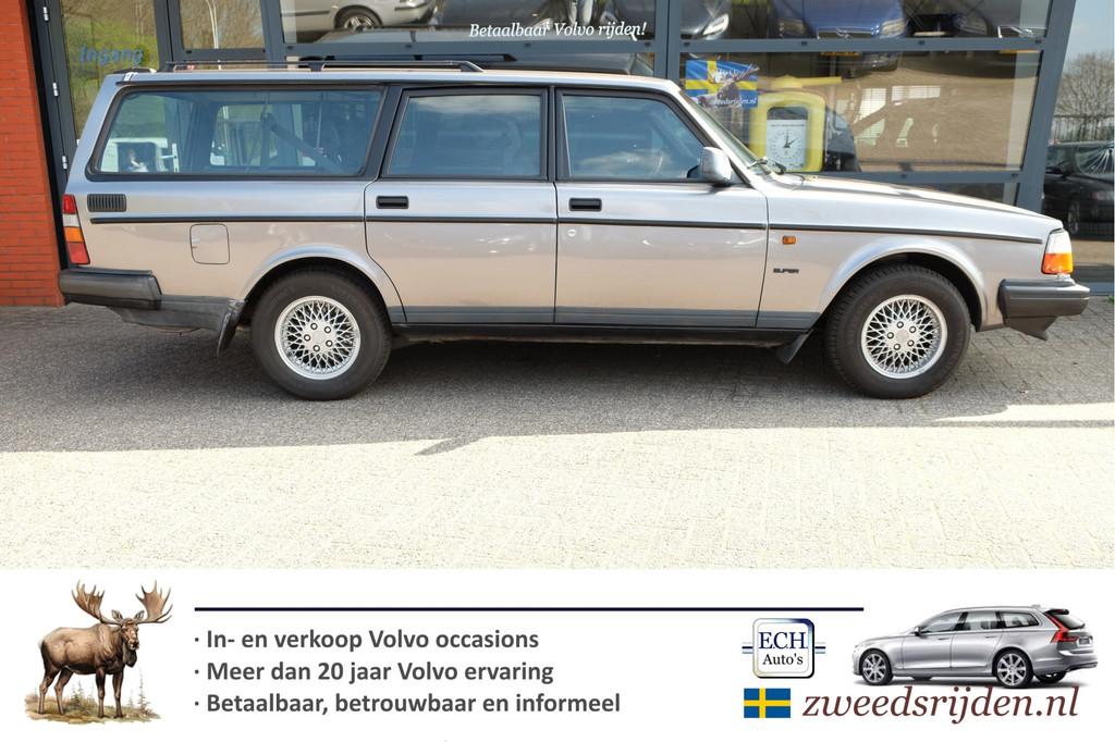 Volvo 240 2.0i Polar Estate APK t/m april 2028! (bj 1992), Auto's, Oldtimers, Achterwielaandrijving, Met garantie (alle), Leder