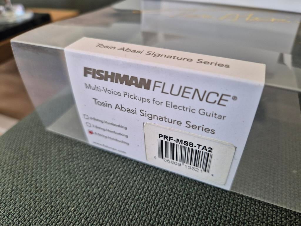 Fishman Fluence Tosin Abasi 8 snaar Signature Set-zgan, Ophalen of Verzenden, Zo goed als nieuw, Solid body