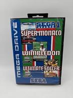 Sega Mega Drive: Super Monaco GP, Wimbledon, Ultimate Soccer, ., 1 speler, Ophalen of Verzenden, Zo goed als nieuw