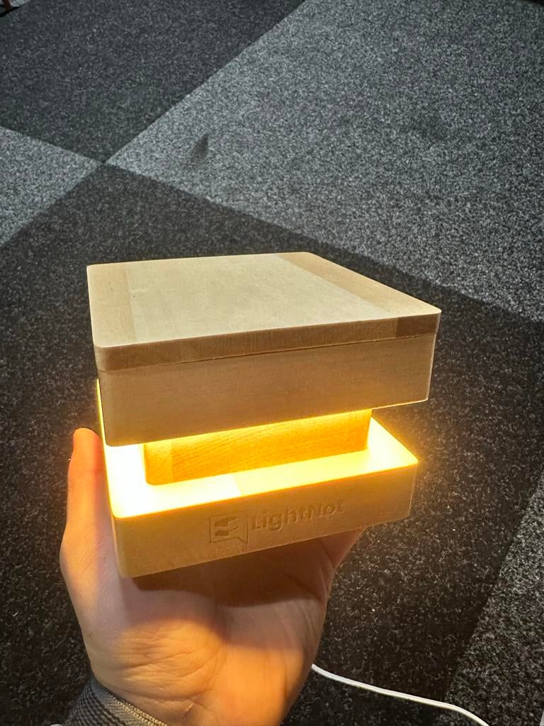 Lighnot Designer Tafellamp - Intens Zacht Licht, Huis en Inrichting, Ophalen of Verzenden, Nieuw, Hout, Minder dan 50 cm