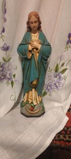 725 Beeld Slangen Madonna - gips, Ophalen of Verzenden, Zo goed als nieuw, Beeld(je), Christendom | Katholiek