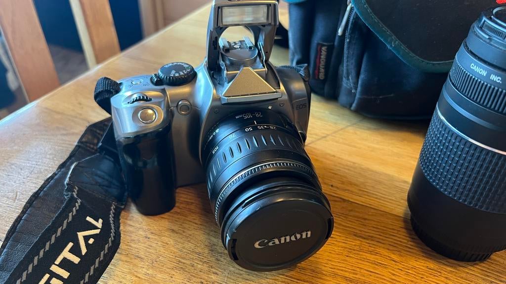 Canon eos 300D Digitale Spiegelreflexcamera met extra’s, Gebruikt, Spiegelreflex, Canon, Ophalen of Verzenden