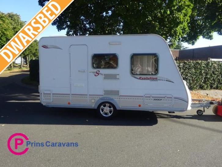 Sterckeman Evolutuin 390 CP, Caravans en Kamperen, Caravans, Bedrijf, tot en met 4, 750 - 1000 kg, Kleine zit, Sterckeman, Dwarsbed