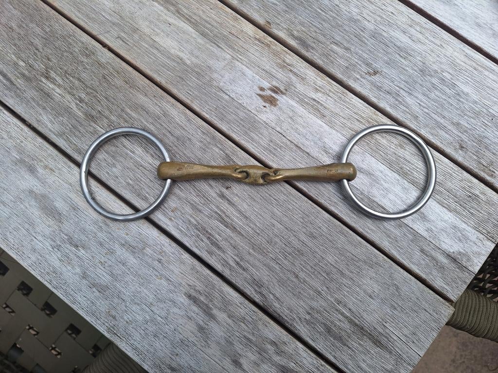 K&K Ultra sprenger bit, aurigan dubbel gebroken, 14 cm, Dieren en Toebehoren, Ophalen of Verzenden, Zo goed als nieuw