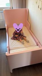 IKEA BUSUNGE Meegroeibed Roze 80x200 cm, Ophalen, 70 tot 85 cm, Zo goed als nieuw, Lattenbodem