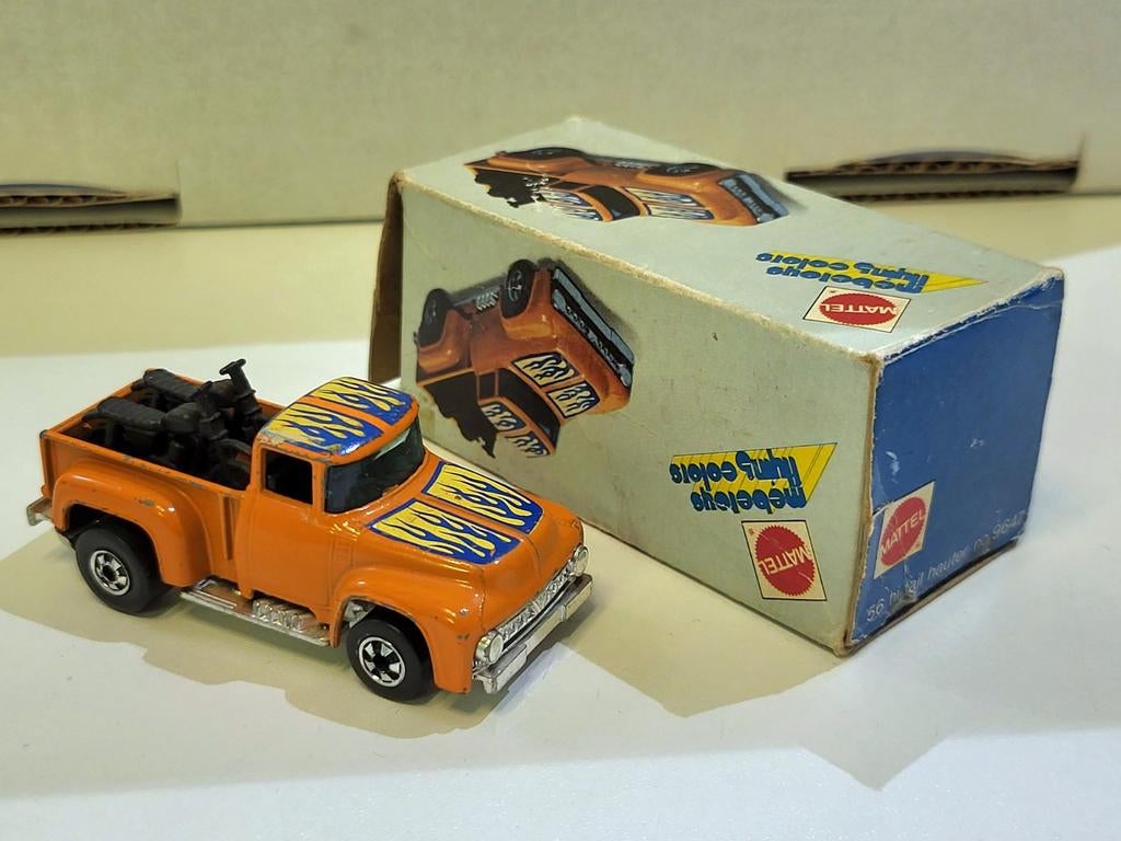 Hot Wheels Mebetoys Flying Colors Ford '56 Hi-Tail Hauler, Ophalen of Verzenden, Gebruikt, Auto