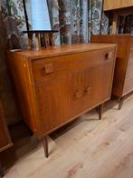 Vintage teak kastje met lade wandkast wandmeubel, Ophalen, Huis en Inrichting