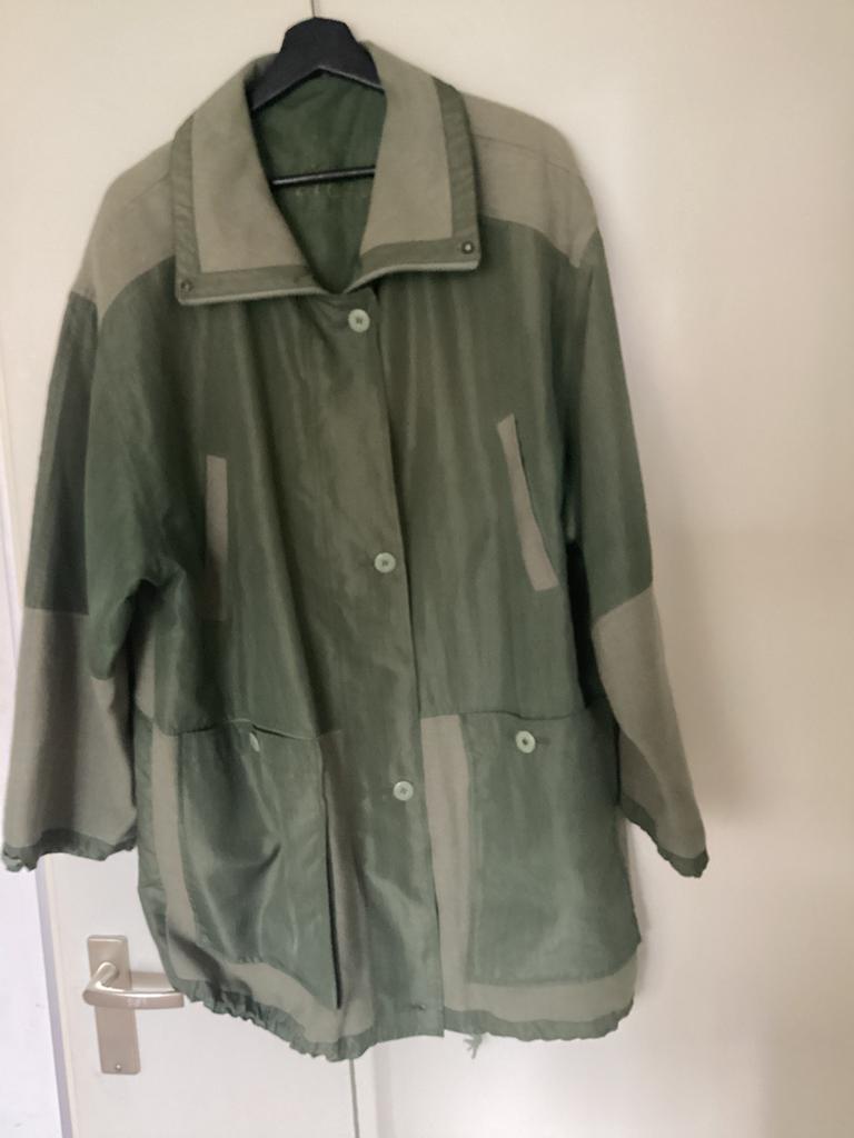 Tussenjas in verschillende materialen mt46, Kleding | Dames, Grote Maten, Ophalen of Verzenden, Zo goed als nieuw, Overige kleuren