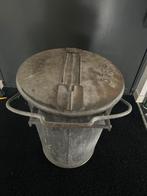 Vintage zinken vuilnisbak, Huis en Inrichting, Woonaccessoires | Prullenbakken, Ophalen, Gebruikt, 50 tot 75 cm, 20 tot 30 liter