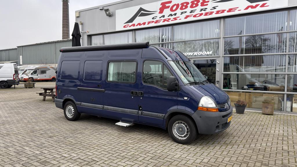 Leuke Zelfbouw Renault Master T35 Met Enkele bedden Uit 2008, Caravans en Kamperen, Campers, Overige merken, Luifel, Tot en met 2
